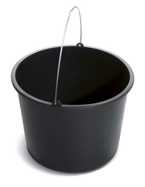 Baueimer 16 Liter BUCKET schwarz