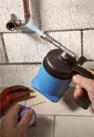 Lötlampe Lötmeister LM 1000 inkl. 5 Butandruckgaskartuschen