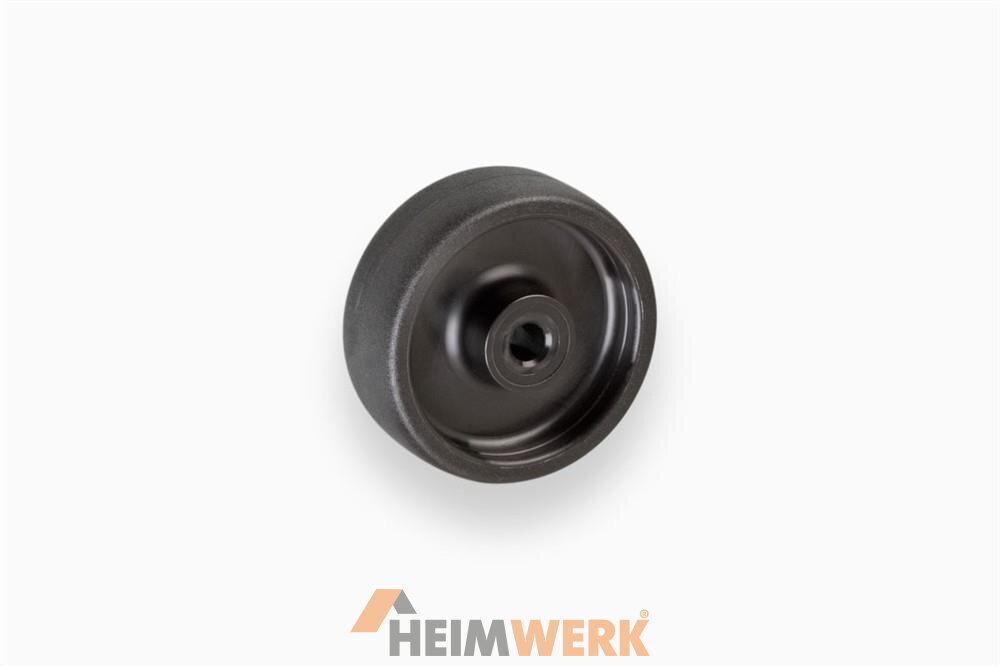 TW50 Radsatz 2x Rote Kunststoffräder 50 Mm Mit Schwarzer Bereifung (TW50) - Für Modellbau & DIY Kleine Räder Für Bastelprojekte 50mm