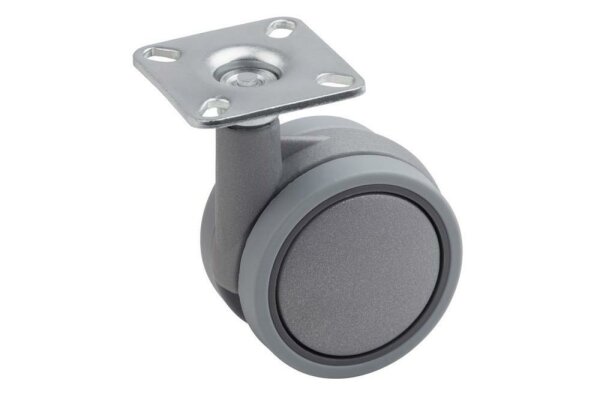 Doppelrolle 60mm grau