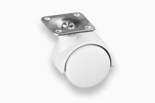 Doppelrolle 40mm Platte grau
