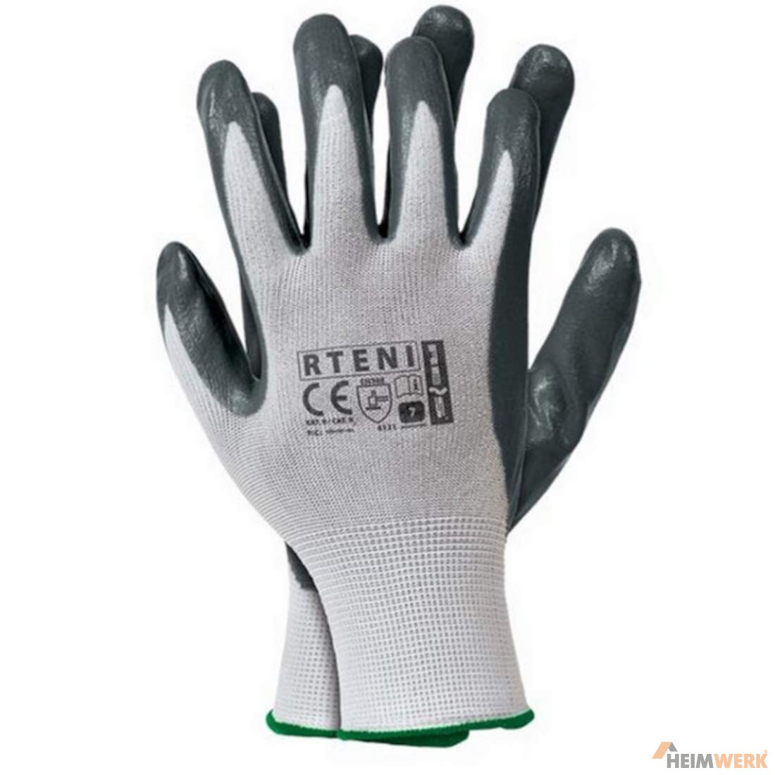 Produktbild von 240 Paar Arbeitshandschuhe Montagehandschuhe Asatex 3701, Grau, Größe 9 (L)