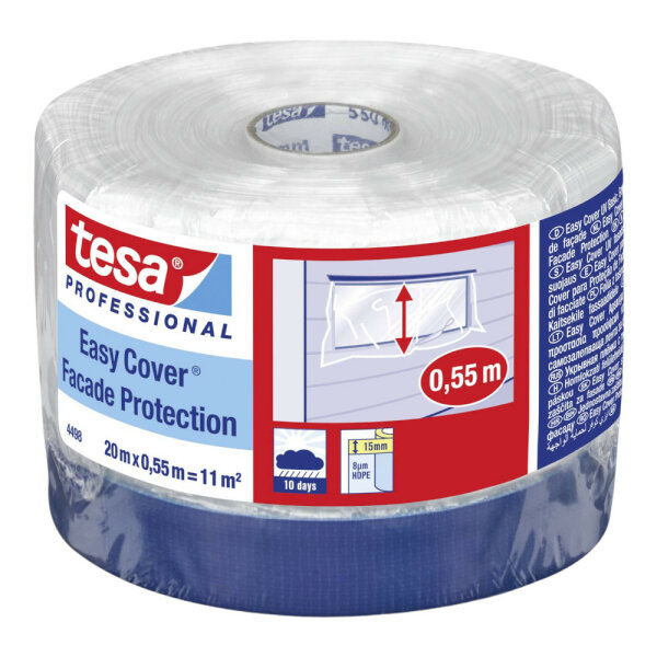 tesa Professional 4498 Easy Cover UV Gewebe Basic 20mx550mm ultramarinblau