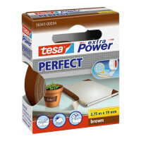 tesa extra Power Perfect Gewebeband 2,75mx19mm braun