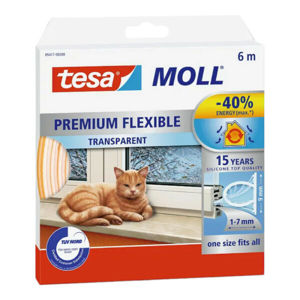 tesamoll Premium Flexible 6mx9mmx7mm transparent