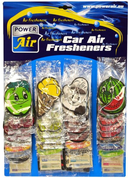 Power Air Auto Lufterfrischer Duftblätter Tafel 40er