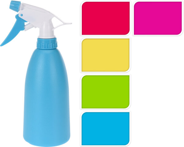 Blumensprüher Kunststoff 7x21cm/480ml 5 FARBIG SORTIERT Sprühflasche