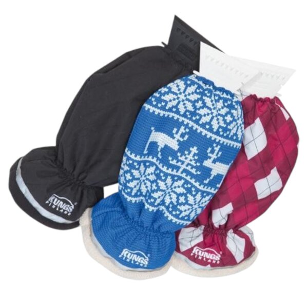 Eiskratzer Arctic-is mit Handschuh 3f.sort. Handschuh-Eiskratzer Kungs