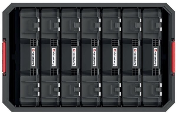 Werkzeugkiste 520x329x210mm mit 7 Organizern MODULAR SOLUTION KMS553520R7 Kistenberg