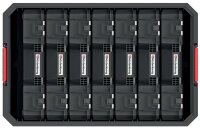 Werkzeugkiste 520x329x210mm mit 7 Organizern MODULAR...