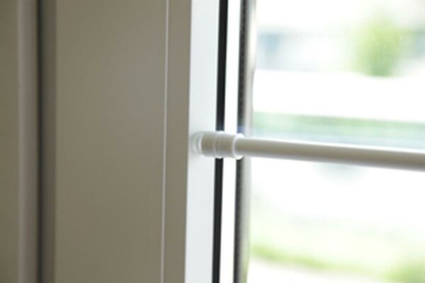 Klemmstange mit Schraubtechnik 80-120cm weiß-perlweiß