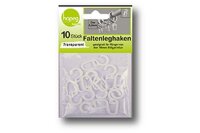 Faltenleghaken für Ringe, 10 mm weiß