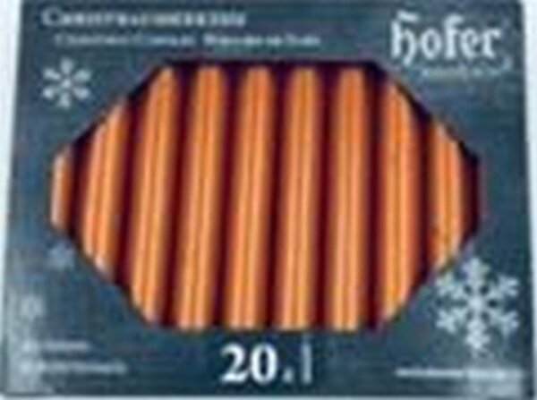 Hofer Baumkerzen 20er metallic Kupfer