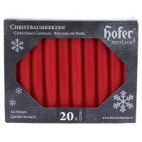 Hofer Baumkerzen 20er Rot