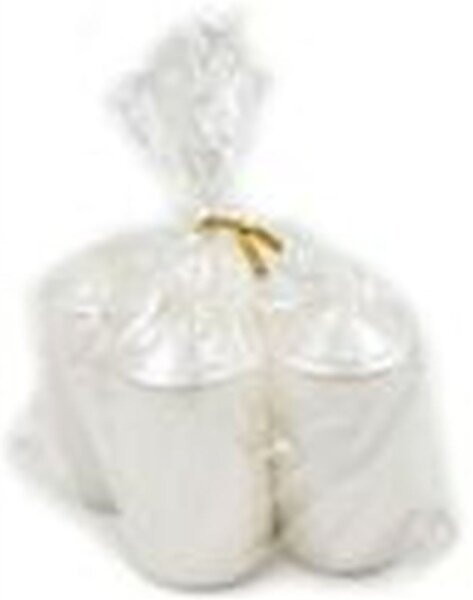 HOFER Stumpenkerze 4er 50x90 Perlmut Metallic