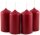 Adventstumpen 4er 40x80 bordeaux