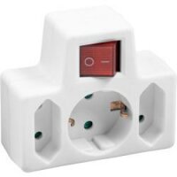 Zwischenstecker 2+1 m.Schalter