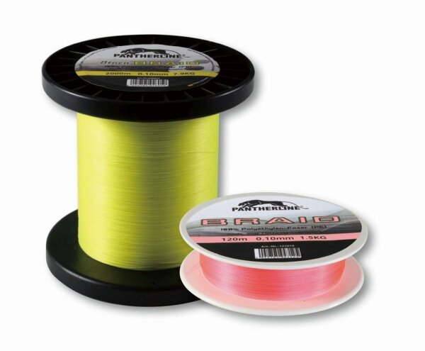 Angelschnur Pantherline Palabraid UL 120m 0,10mm pink Tragkraft 3,4kg PALADIN