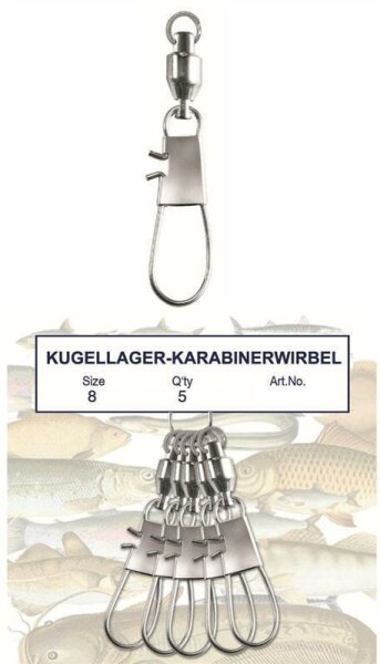 Kugellagerwirbel 3er nickel Größe 1 Tragkraft 34kg PALADIN