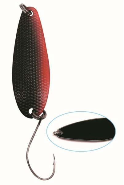 Trout Spoon Apollo 3,6g schwarz rot/schwarz PALADIN