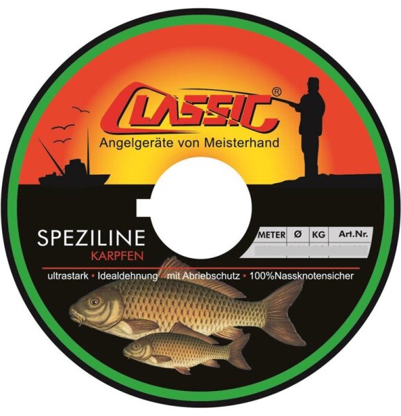 Classic Speziline Karpfen 0,30mm 400m grau Tragkraft 7,2kg PALADIN