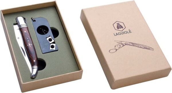 LG KLAPPMESSER BRAUN MIT ANSCHLITZER