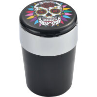 Aschenbecher mit LED für Auto SKULL/Totenkopf 6 Motive DL-6 CHAMP