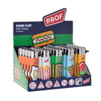 PROF POP FOOD ROUND FLINT DL-25 Feuerzeug