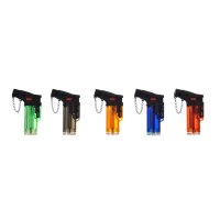 Sturmfeuerzeug Blueflame 5 Farben transparent PROF DL-20