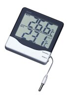 Digitales Innen-Außen-Thermometer weiß/schwarz