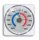 Fensterthermometer transparent