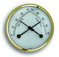 Analoges Thermo-Hygrometer gold