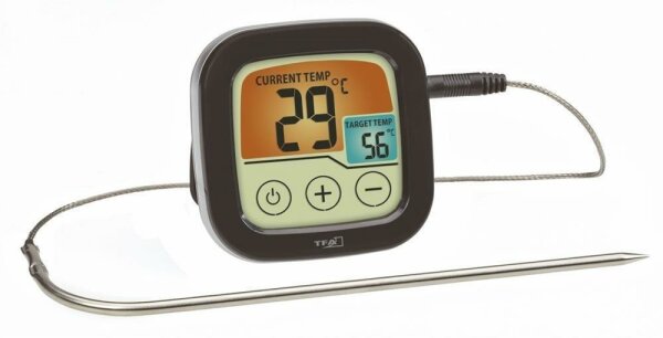 Digitales Grill-Bratenthermometer schwarz