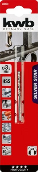 SILVER-STAR AR HSS-Spiralbohrer   3,3 mm