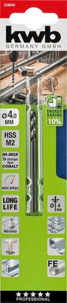 HI-NOX HSS Bohrer 4 mm