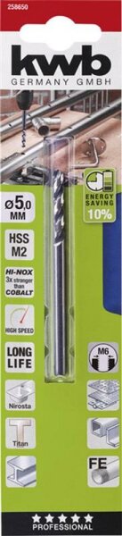 HI-NOX HSS Bohrer 5mm
