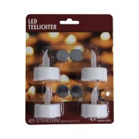 LED-Teelichter 4er Pack inkl. Batterien
