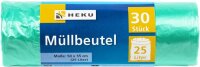 Müllbeutel 25 Liter 30er grün HDPE