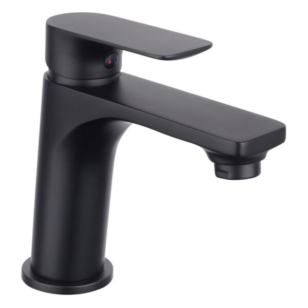 NOIR ROUND Waschtisch-Einhebelmischer, schwarz Armatur