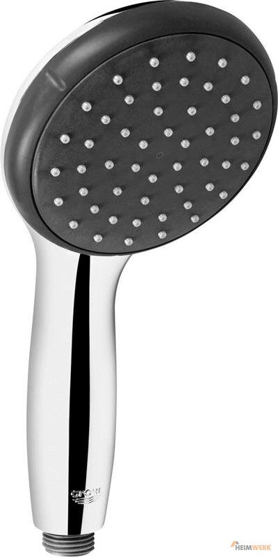 GROHE Vitalio Start Handbrause – 5,7 L/min, Regenspray, StarLight Chrom, Mit SpeedClean
