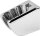 Brause-Wandhalter oval,3-fach chrom