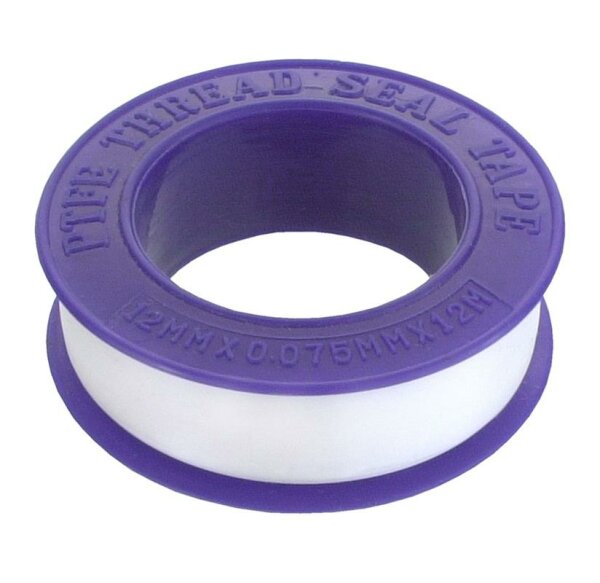 Gewinde-Dichtband f. Kaltwasser 12m Rolle