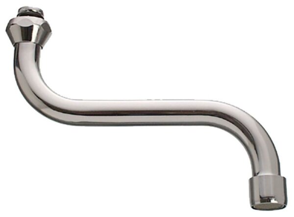 Auslauf S-Form 200mm, chrom