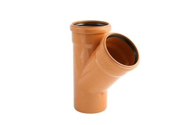 Einfach-Abzweig KGEA 45° DN 110/110