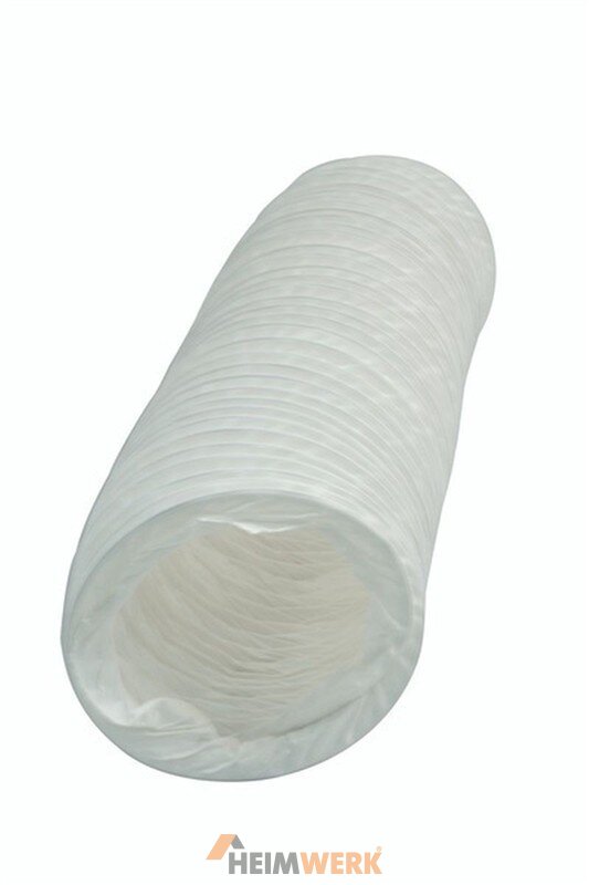Flexschlauch Ø100mm Länge 2500mm, Kunststoff, weiss
