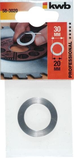 Reduzierring für Kreissägeblätter Ø30x20x1,2 mm