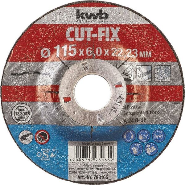 Cut-Fix Schruppscheibe Metallbearbeitung Ø 115 x 6,0 x 22,23 mm gewellt