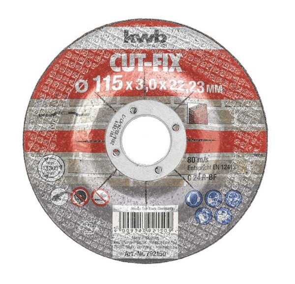 Cut-Fix Trennscheibe  Ø 115 x 3,0 x 22,23 mm gewellt