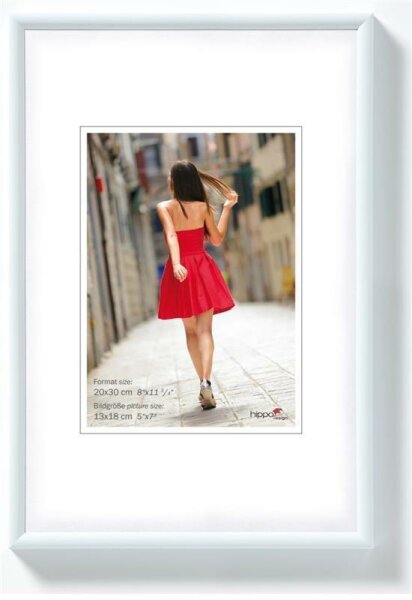 Styling Kunststoff-Rahmen 18x24cm WEISS