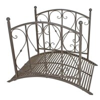 Gartenbrücke TAUPO mit Geländer Edelrostoptik...